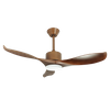Airbena Modern Simple Dc Motor Family Hotel with 42 Inch Decorative Ceiling Fan High Volume Remote Control in Brown.
