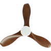 Airbena Modern Simple Dc Motor Family Hotel with 42 Inch Decorative Ceiling Fan High Volume Remote Control in Brown.