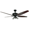 Airbena Vintage Decorative Indoor Plywood Ceiling Fan Remote with Lamp 