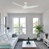 Modern Simple Style 3 ABS Blade For Families And Hotels 52inch With Modern Decorative Dc Motor Led Ceiling Fan