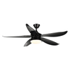 Factory Direct Sales Plastic Celling Fan with Led Electric Ceiling Light