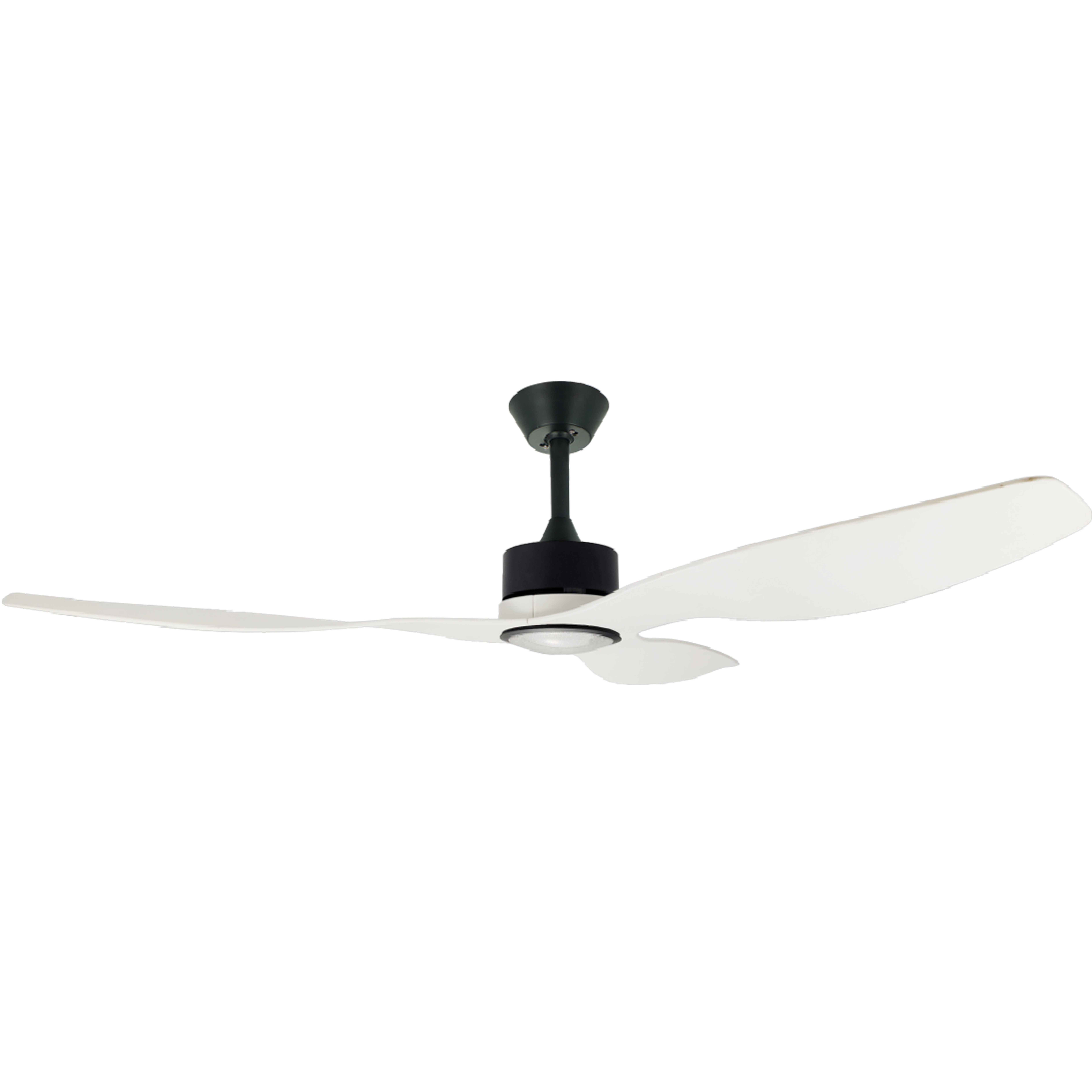 Ceiling Fan ABS Plastic Blade LED Black Large Ceiling Fans
