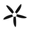 China Factory Direct Sales Fashion Coffee Shop Decoration Air Plastic Celling Fan with Led Electric Ceiling Light