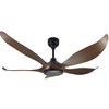 Large Size Ceiling Fan High Speed Low Noise Dc Motor Remote Control Black Ceiling Fan Light