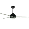 Airbena Simple Dragonfly Ceiling Fan Transparent Lamp Shade Ceiling Fan for Decoration
