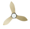 Airbena New Product Retractable Ceiling Fan with Light Modern Simple Style 3 ABS Blade For Families And Hotels 